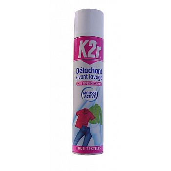 K2R : Détachant avant lavage Oxygène actif. Textiles blancs et